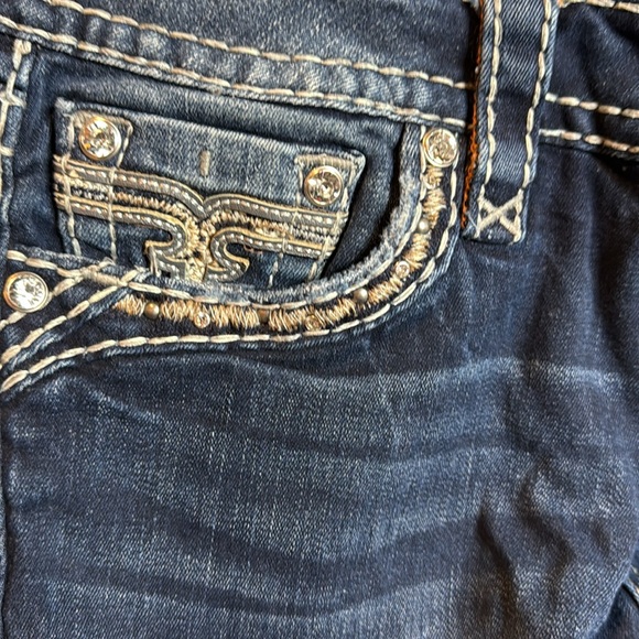 Rock Revival Women's Blue Jeans 29X32 - Picture 4 of 10